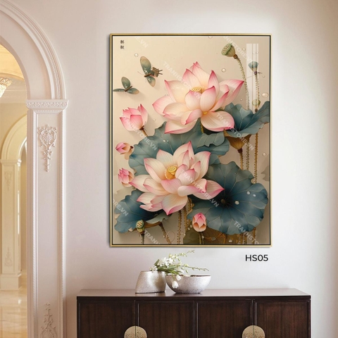 Tranh Hồ Điệp Liên Hoa | HS05