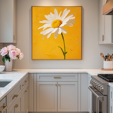 Tranh Cúc Họa Mi Vàng | HC17