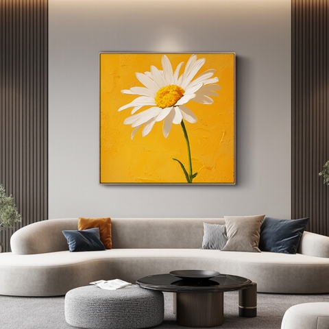 Tranh Cúc Họa Mi Vàng | HC17