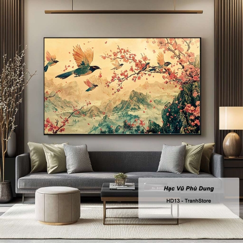 Tranh Hạc Vũ Phù Dung | HD13