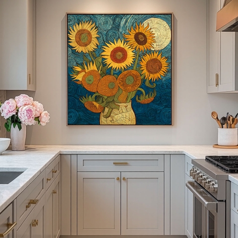 Tranh Hướng Dương Dạ Tiệc | HHD36