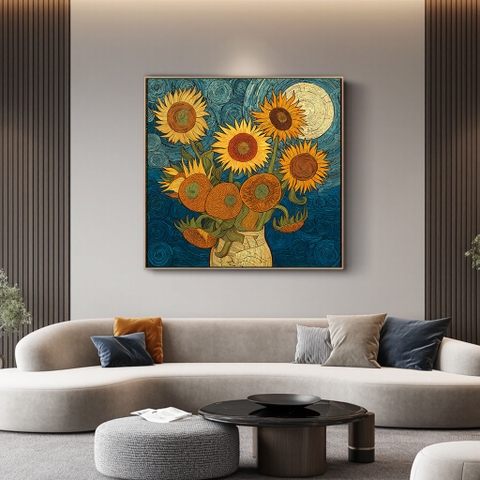 Tranh Hướng Dương Dạ Tiệc | HHD36