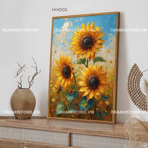 Tranh Hoa Hướng Dương Đón Nắng Mai | HHD03