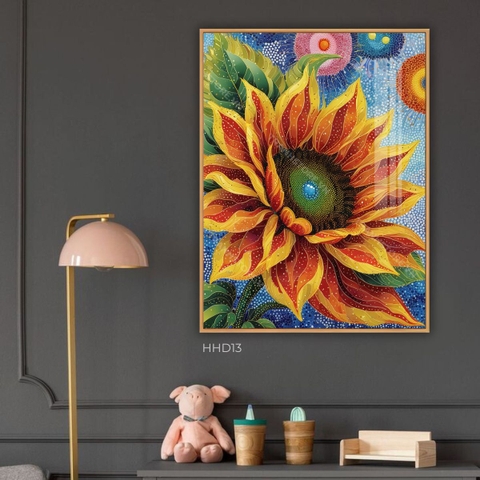 Tranh Hoa Hướng Dương Giữa Ngàn Sao | HHD13