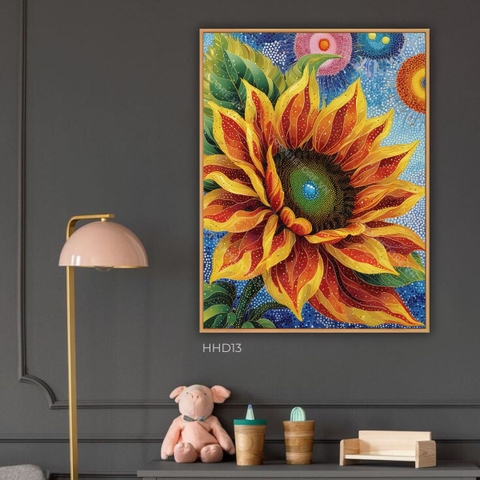 Tranh Hoa Hướng Dương Giữa Ngàn Sao | HHD13