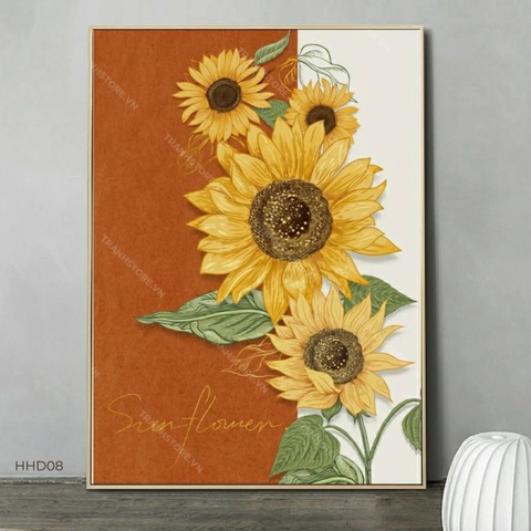 Tranh Hoa Hướng Dương Khoe Sắc | HHD08