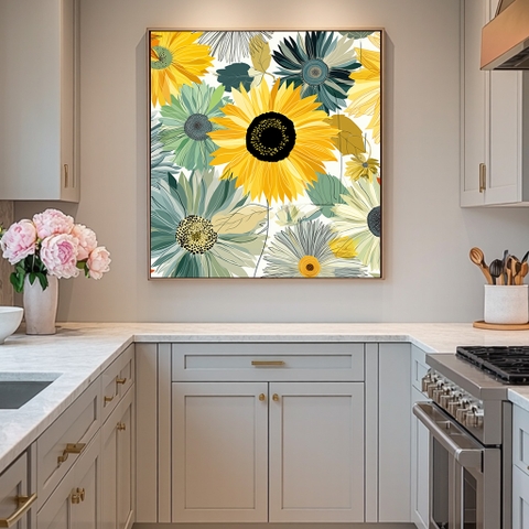 Tranh Hoa Hướng Dương Rực Rỡ | HHD35