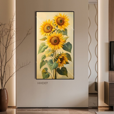 Tranh Hoa Hướng Dương Và Nắng | HHD07