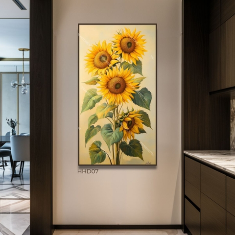 Tranh Hoa Hướng Dương Và Nắng | HHD07