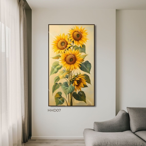 Tranh Hoa Hướng Dương Và Nắng | HHD07
