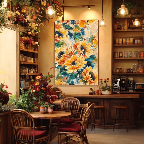 Tranh Hoa Hướng Dương Vũ Khúc Mùa Hè | HHD21