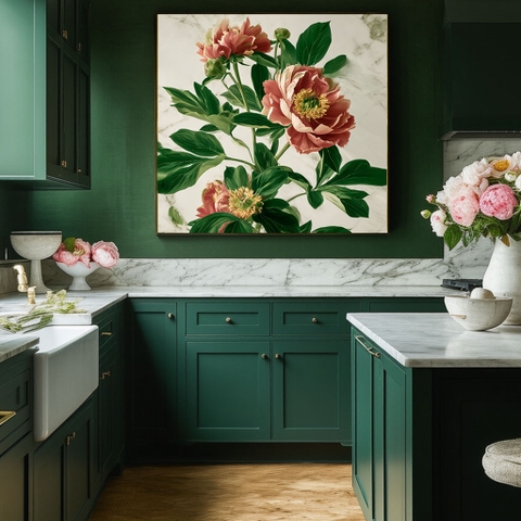 Tranh Mẫu Đơn Rạng Rỡ | HMD22