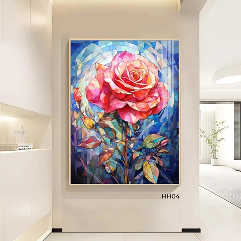 Tranh Hồng Nở Giữa Trời Xanh | HH04