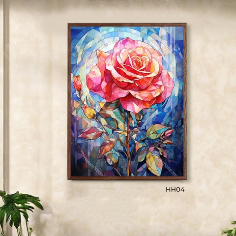 Tranh Hồng Nở Giữa Trời Xanh | HH04