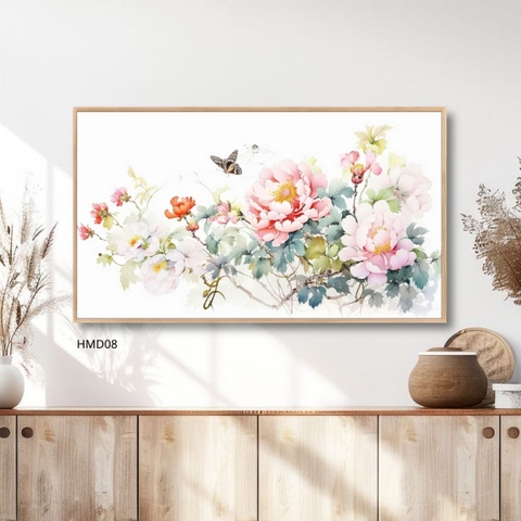 Tranh Hương Xuân Mẫu Đơn | HMD08