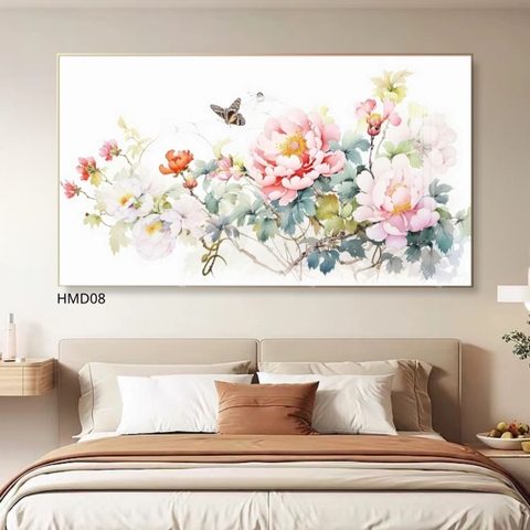 Tranh Hương Xuân Mẫu Đơn | HMD08