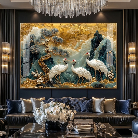 Tranh Kim Hạc Tụ Phúc | TH02