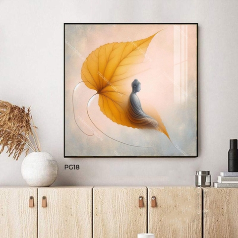 Tranh Lá Bồ Đề Phật Toạ | PG18