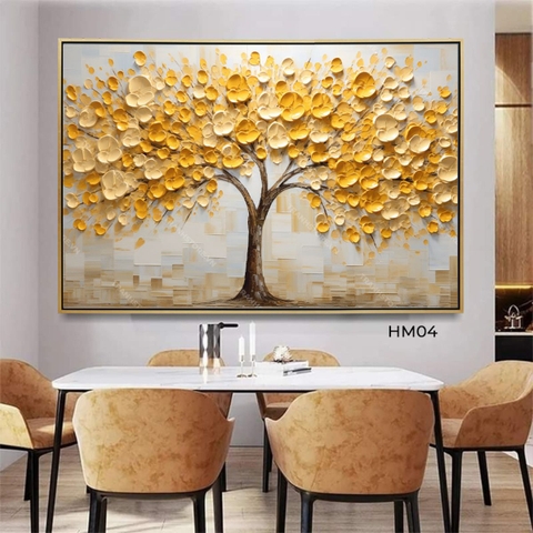 Tranh Mai Vàng Đua Sắc | HM04