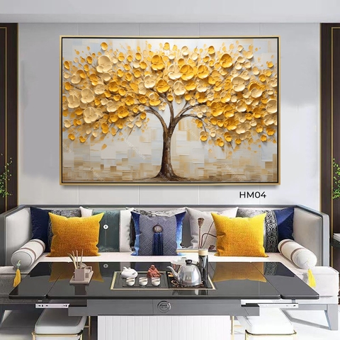 Tranh Mai Vàng Đua Sắc | HM04