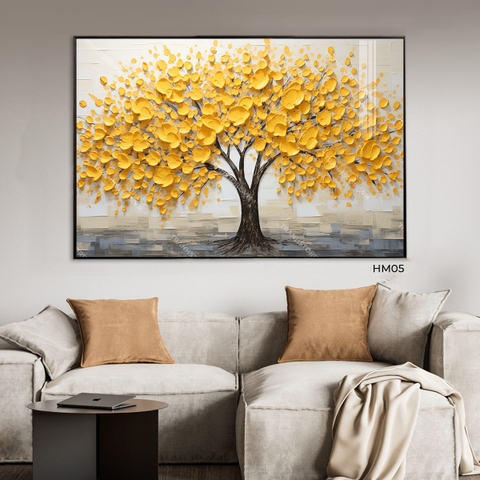 Tranh Mai Vàng Nở Rực Tán Rộng | HM05