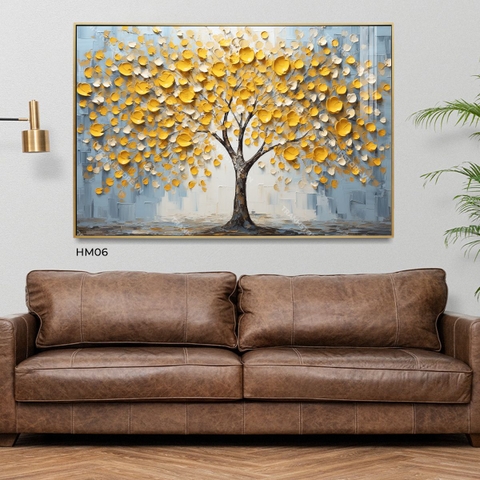 Tranh Mai Vàng Trát Bay | HM06