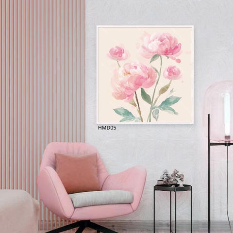Tranh Mẫu Đơn Sắc Hồng Tinh Khôi | HMD05