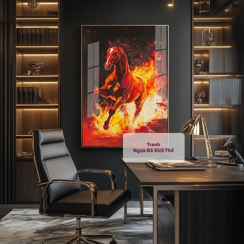 Tranh Ngựa Đỏ Xích Thố Mậu Ngọ | TN10
