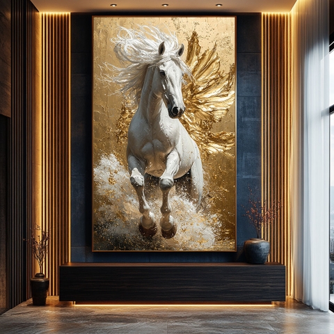 Tranh Ngựa Thiên Mã Vân Đằng | TN25