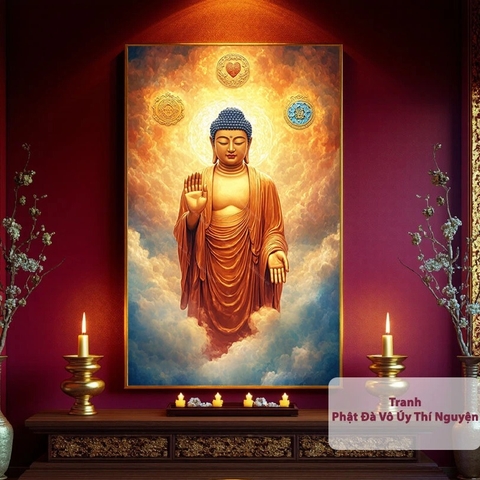 Tranh Phật Đà Vô Úy Thí Nguyện | PG77