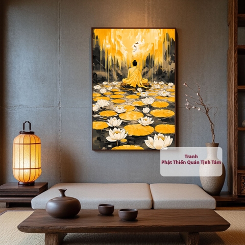 Tranh Phật Thiền Quán Tịnh Tâm | PG107