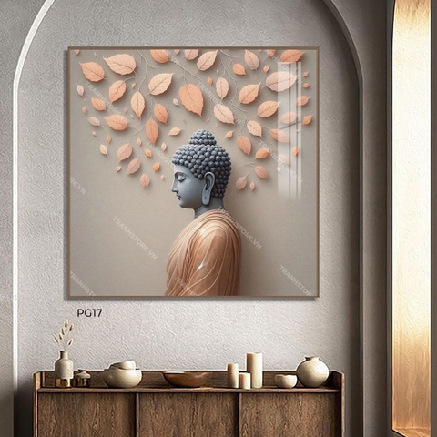 Tranh Phật Toạ Nghiêng Dưới Tán Bồ Đề | PG17