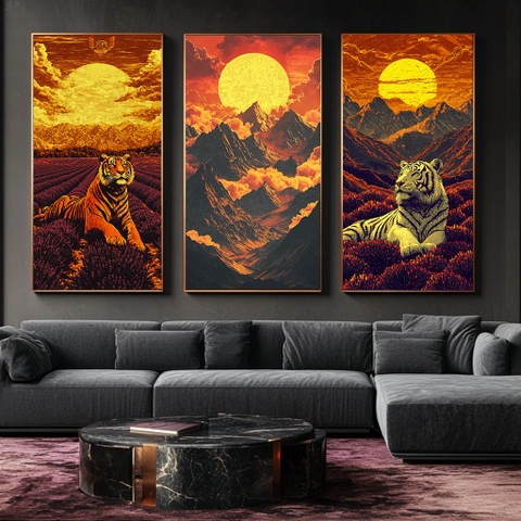 Bộ 3 Tranh Phong Thuỷ Tuổi Dần | DAN02