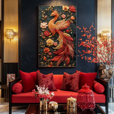 Tranh Phượng Hoàng Cẩm Tú | TL2