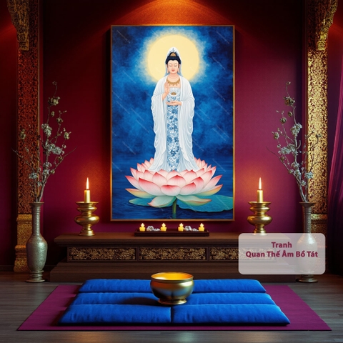 Tranh Quan Thế Âm Bồ Tát | PG68