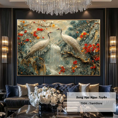Tranh Song Hạc Ngọc Tuyền | TH04