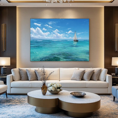 Tranh Thuyền Buồm Bình An | PT14