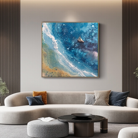 Tranh Thuyền Buồm Tinh Vân Hải Vọng | PT20