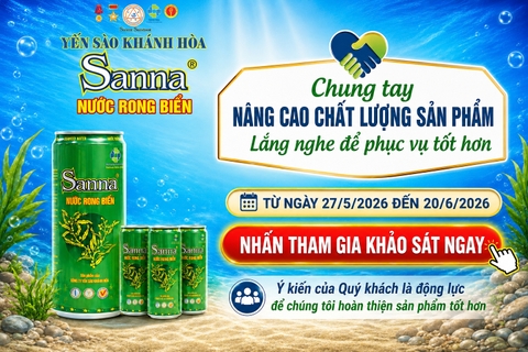 KHẢO SÁT Ý KIẾN KHÁCH HÀNG VỀ SẢN PHẨM NƯỚC RONG BIỂN SANNA ĐÓNG LON