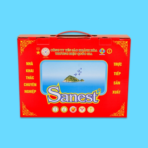Nước yến sào Khánh Hòa Sanest hộp 5 lon 190ml