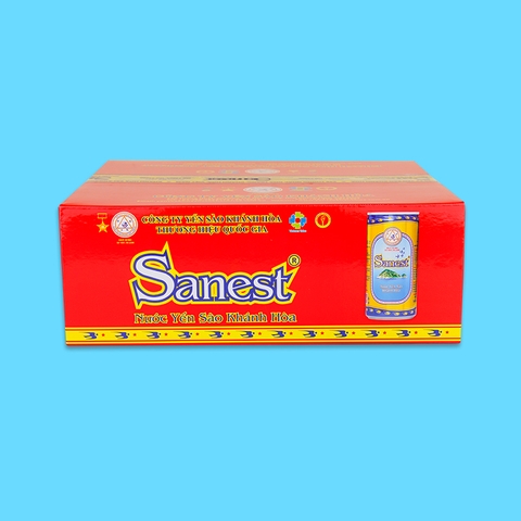 Nước yến sào Khánh Hòa Sanest thùng 30 lon 190ml