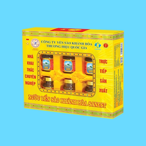Nước yến sào Khánh Hòa Sanest hộp 6 lọ 70ml