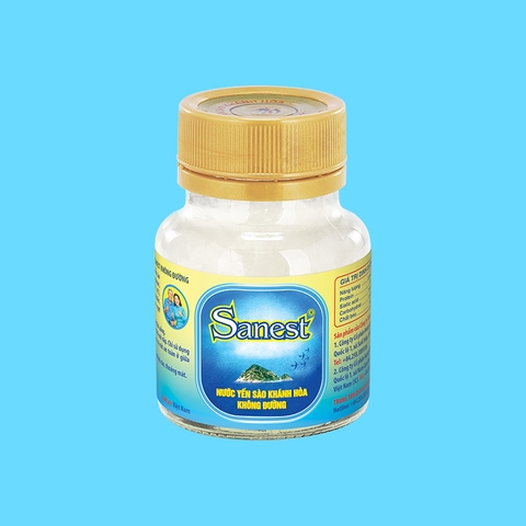 Nước yến sào Khánh Hòa Sanest không đường dành cho người cao tuổi lọ 70ml