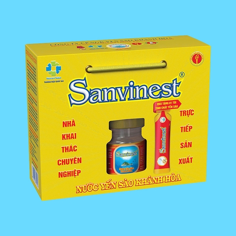 Nước yến sào Khánh Hòa Sanvinest hộp 6 lọ 70ml
