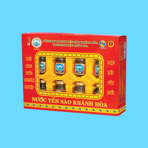 Nước yến sào Khánh Hòa Sanvinest hộp 8 lọ 70ml