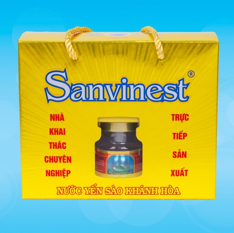 Nước yến sào Khánh Hòa Sanvinest hộp 6 lọ 70ml