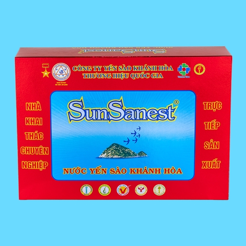Nước yến sào Khánh Hòa SunSanest hộp 6 lọ 70ml