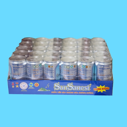 Nước yến sào Khánh Hòa SunSanest không đường khay 30 lon 190ml