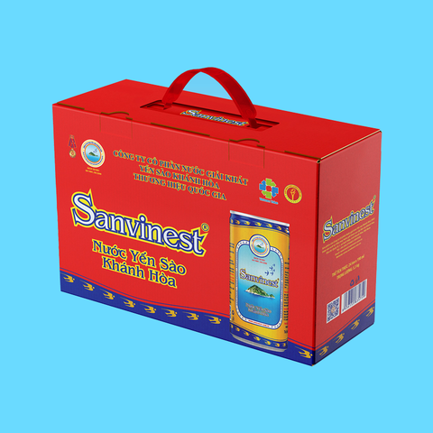 Nước yến sào Khánh Hòa Sanvinest Thùng 24 lon 190ml