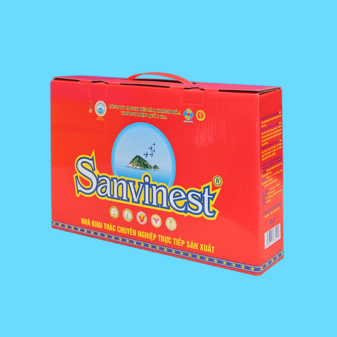 Nước yến sào Khánh Hòa Sanvinest hộp 6 lon 190ml hộp quà tặng